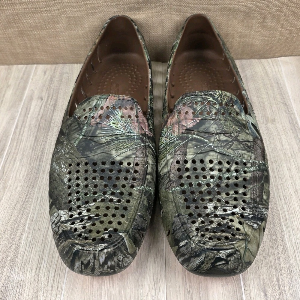 Floafers Men's 13 Mossy Oak Camo Country Club Driver Loafers Slip On Shoes  NWOT
